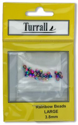 Precision made solid brass beads with a non-tarnishable Rainbow finish