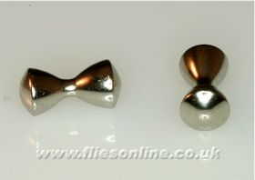 Brass Dumbbell Eyes - Silver